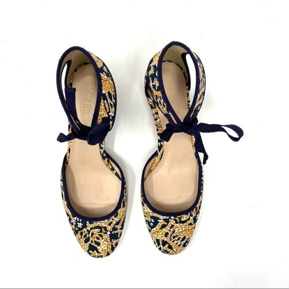 Drake’s for J. Crew giraffe print block heels - Picture 7 of 10